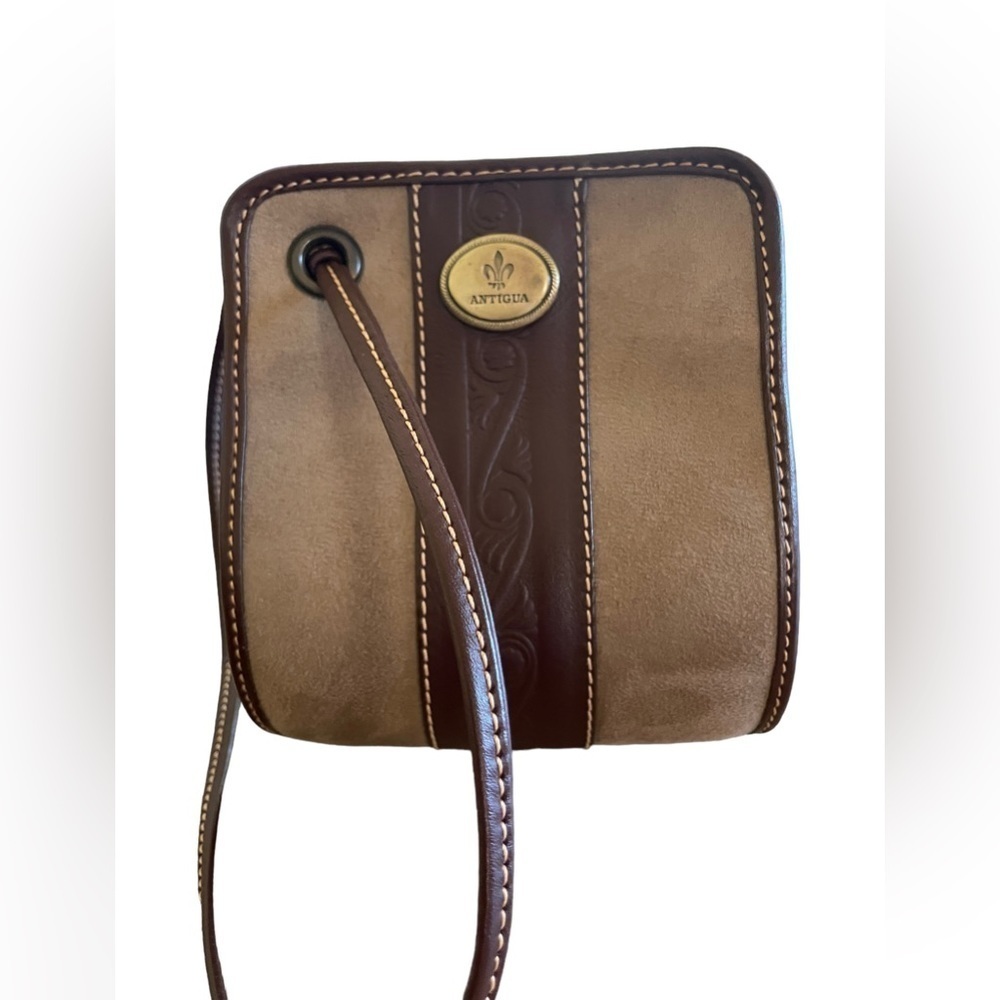 Antigua Brown and Tan Crossbody Bag - Picture 9 of 15